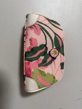 Spartina 449 Golf Accessory Pouch Pink Palm Paradise Bag Clip